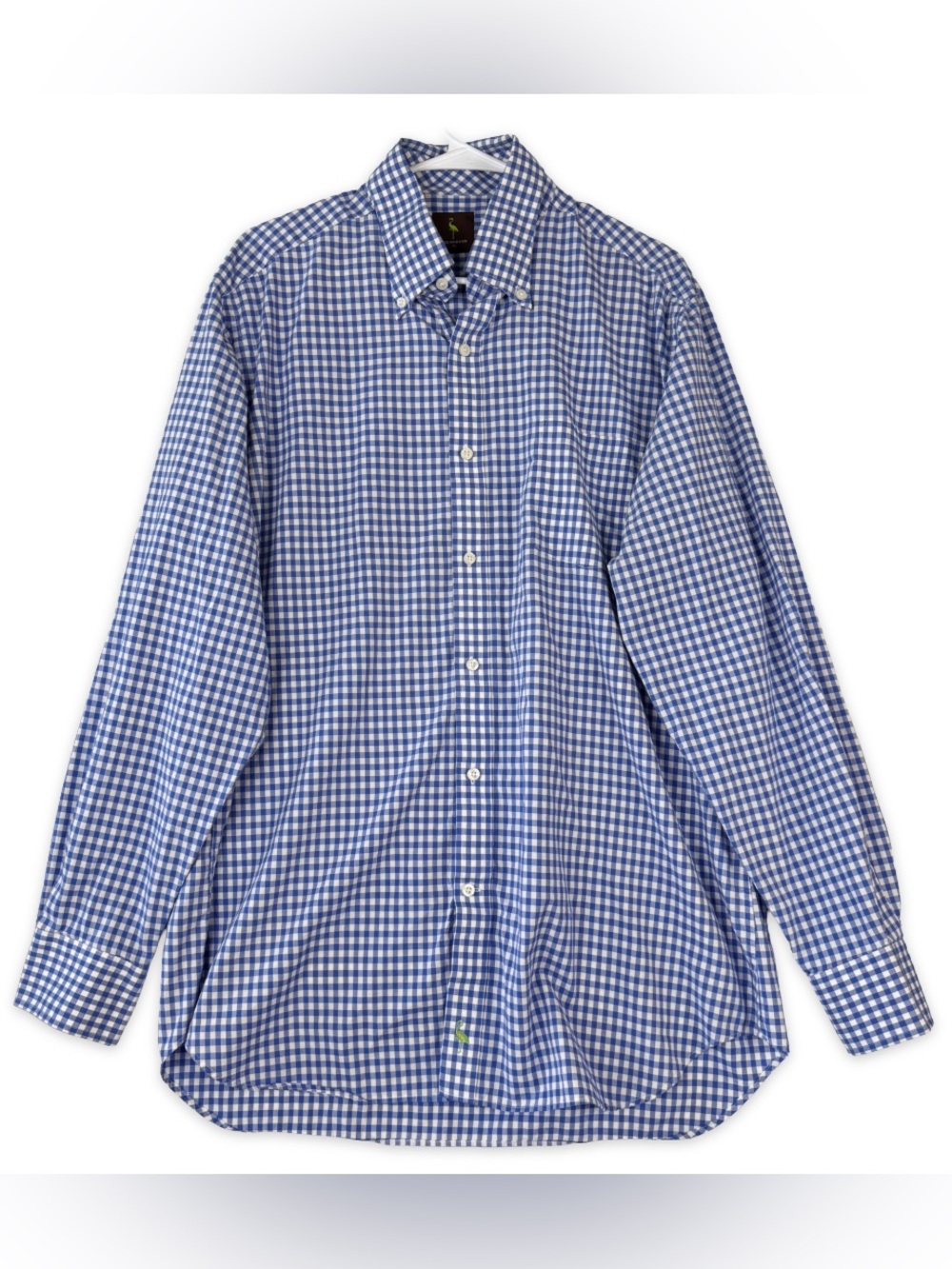 Tailorbyrd Button Down‎ Shirt Mens XL Blue White Gingham Long Sleeve